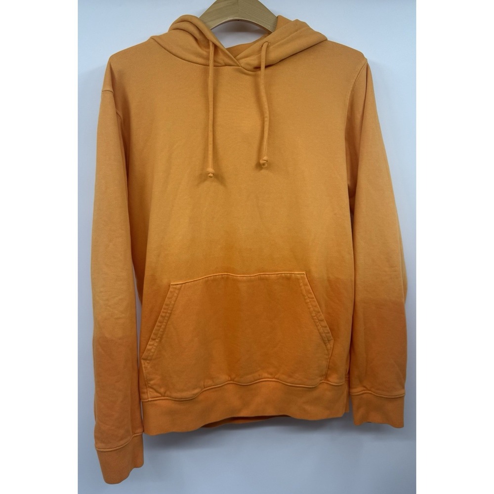 Outerknown Sun Fade Two Tone Citrus Orange Sunrise Pullover Hoodie Streetwear SM